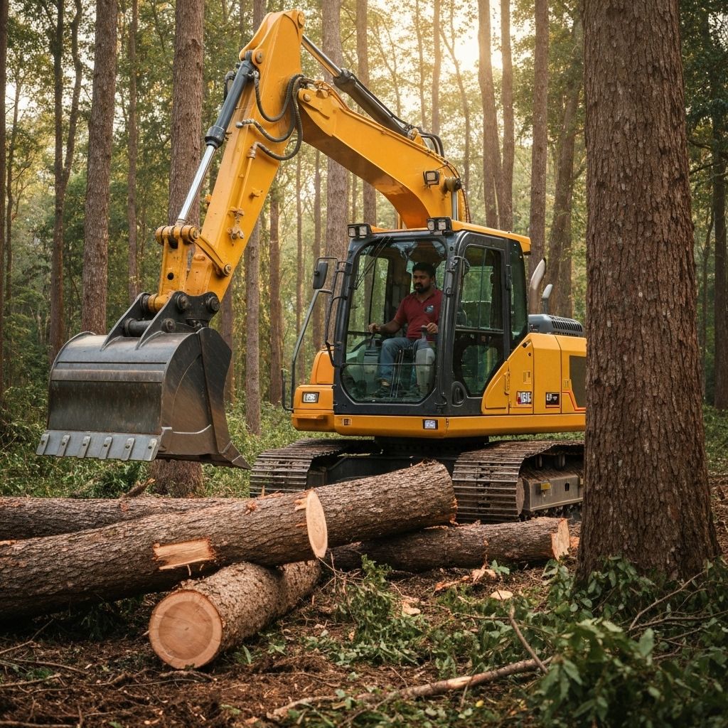Land clearing in progress